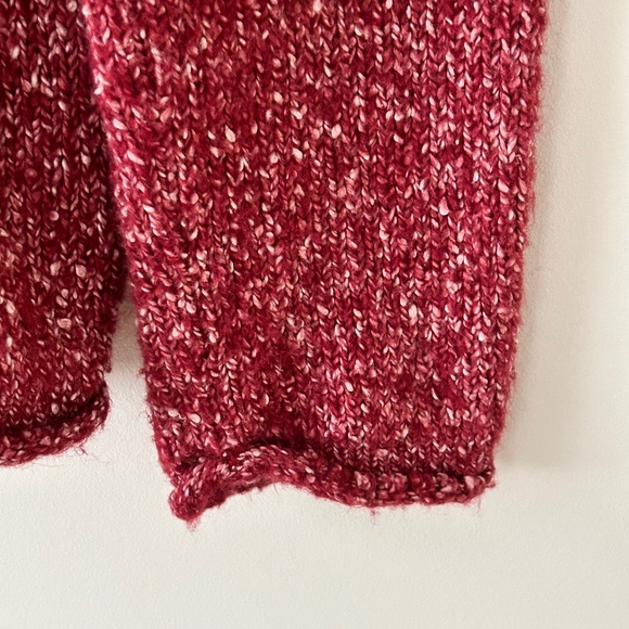 St John's Bay Red White Marled Open Shawl Cardigan - Picture 7 of 16